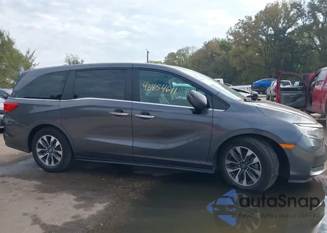 2022 Honda Odyssey Ex-L from USA, damaged, VIN 5FNRL6H7XNB008974